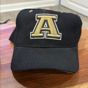 Black and Gold Cap with Letter A